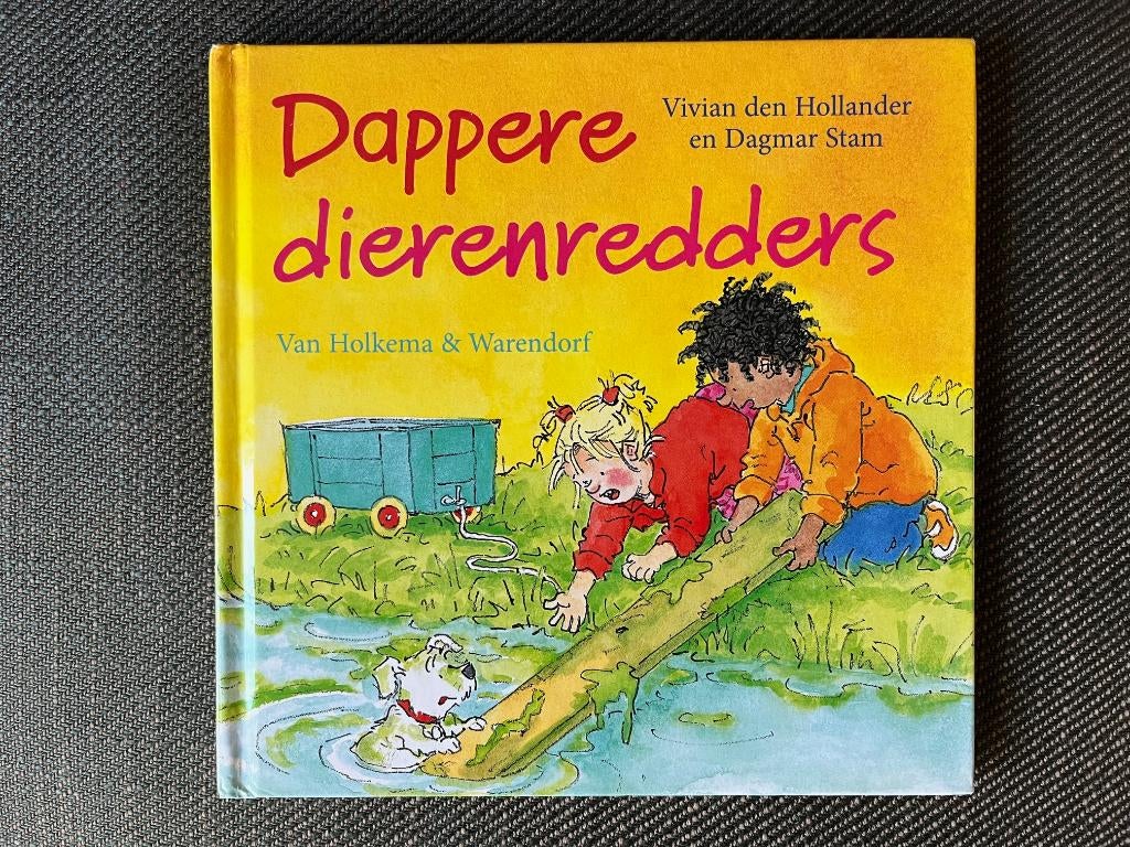 Vivian den Hollander - Dappere dierenredders. (Hardcover), Boeken, Vivian den Hollander en Dagmar Stam, Fictie algemeen, Ophalen of Verzenden