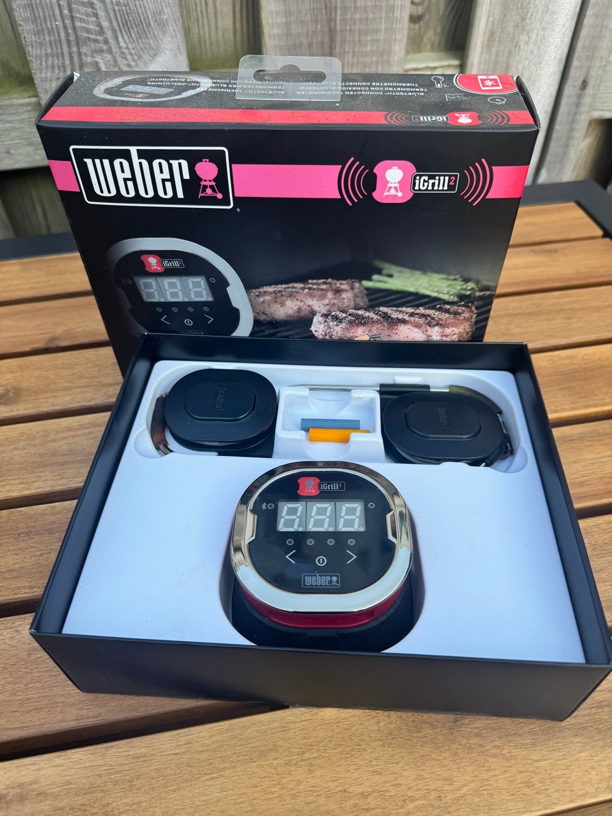 Weber iGrill 2 Bluetooth Thermometer voor BBQ, Ophalen, Zo goed als nieuw