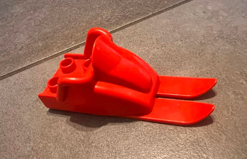 Vintage Duplo Sneeuwscooter - Oranje, Ophalen of Verzenden