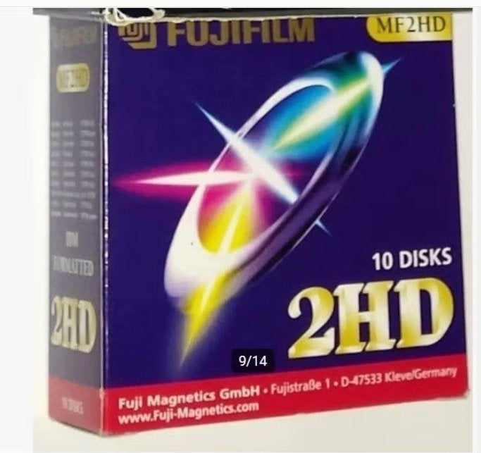Fuji MF2HD Diskettes Fujifilm Discs 10. nu - 9 en nog cd dvd, Ophalen of Verzenden, Nieuw, Overige typen