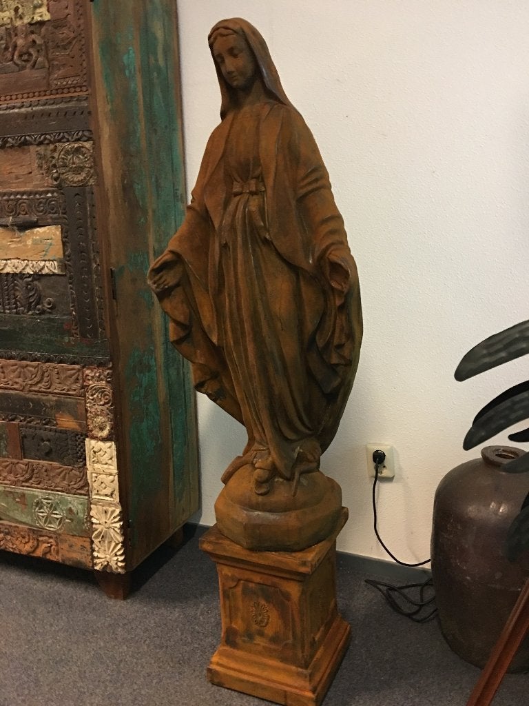 Moeder Maria / Mother Mary, groot vol stenen oxid beeld, Tuin en Terras, Steen, ., Nieuw, Ophalen of Verzenden