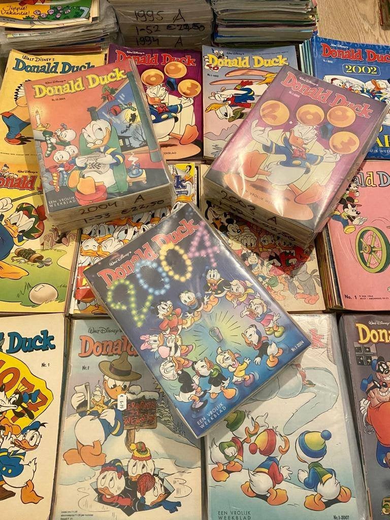 Prachtige complete jaargangen Donald Duck weekblad en extra!, Complete serie of reeks, Ophalen of Verzenden, Gelezen, Donald Duck