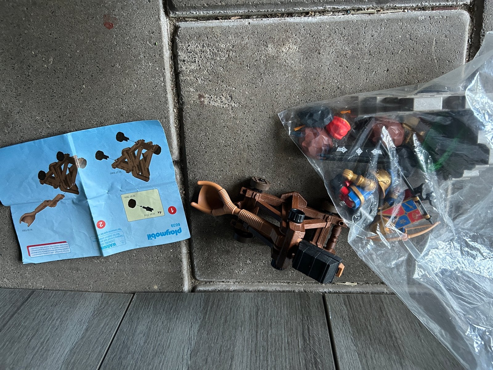 Playmobil Katapult met Figuren en Handleiding, Gebruikt, Complete set, Overige typen, Historisch