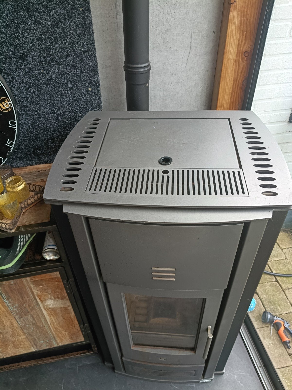 Piazzetta P956 8kw pelletkachel opknapper, Ophalen, Gebruikt, Overige brandstoffen, De groeten 5