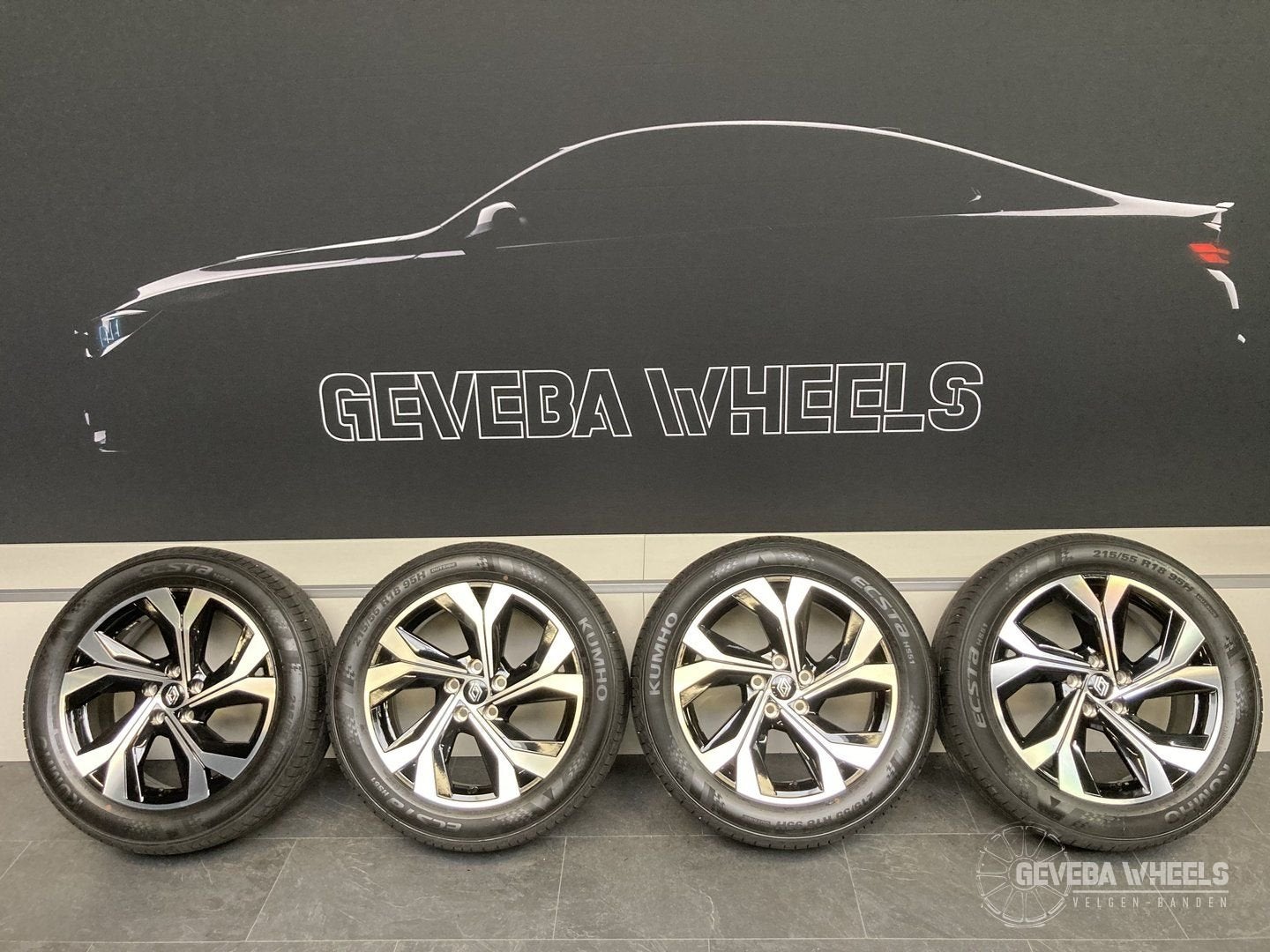 18” originele Renault Arkana Captur Symbioz velgen + banden, 18 inch, -, -, Banden en Velgen