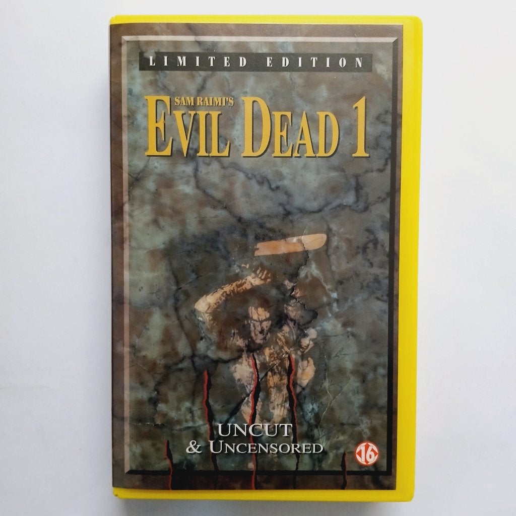 Evil Dead - NL ex rental vhs - DFW - Sam Raimi, Horror, Alle leeftijden, Ophalen of Verzenden, Ex-rental