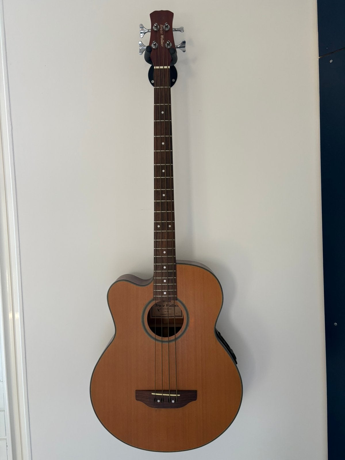 Bruce walace Semi Acoustice Bas, Ophalen, Zo goed als nieuw, 100 watt of meer