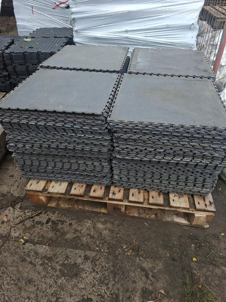 95 m2 Pvc garage vloer werkplaats tegels kliktegels, Ophalen, 60 cm of meer, Gebruikt, 10 m² of meer