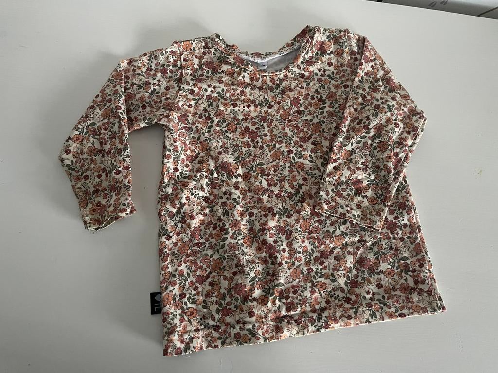 Tessliva bloemen longsleeve maat 74, Ophalen of Verzenden, Zo goed als nieuw, Meisje, Shirtje of Longsleeve