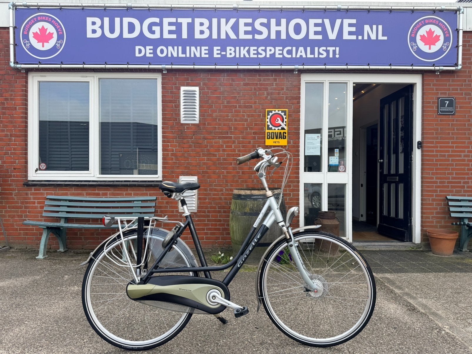 Nagenoeg nieuwe Gazelle Saphir Goldline 8 versn, 53 tot 56 cm, Gazelle, Ophalen of Verzenden, Zo goed als nieuw