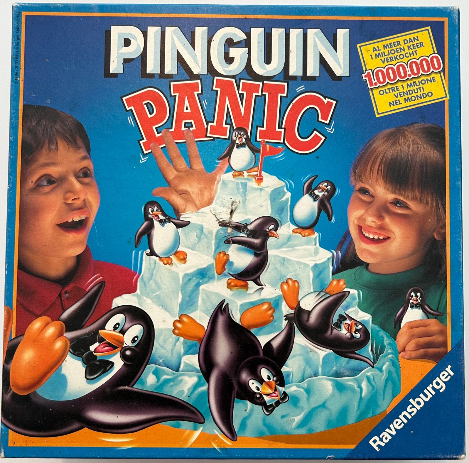 Ravensburger Pinguin Panic - bordspel, Vijf spelers of meer, Ophalen of Verzenden, Zo goed als nieuw