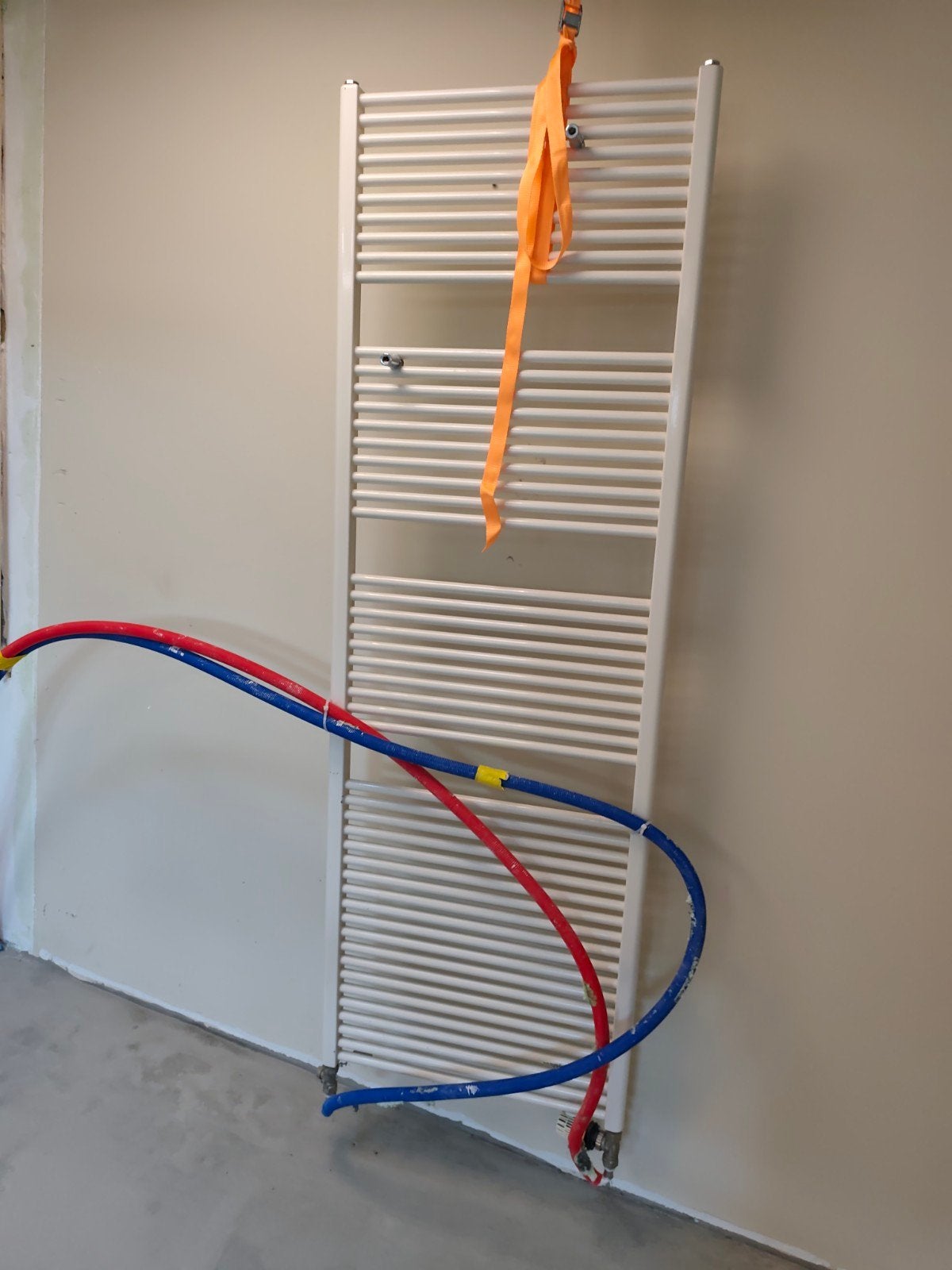 Handdoekradiator H190 x B60 beige, Ophalen, Gebruikt, Radiator, 60 tot 150 cm