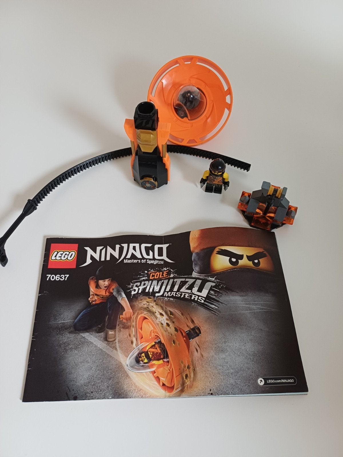 Lego Ninjago70637 Cole Spinjitzu Masters compleet met boekje, Gebruikt, Lego, Ophalen of Verzenden, Inclusief instructies