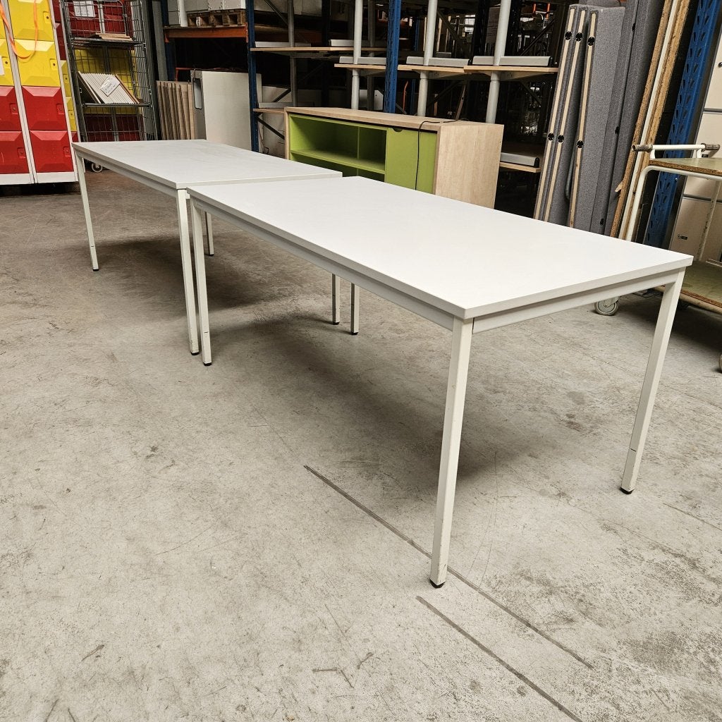 Manutan kantinetafel - 160x80 cm, Niet ingevuld, Gebruikt, Niet ingevuld, Niet ingevuld