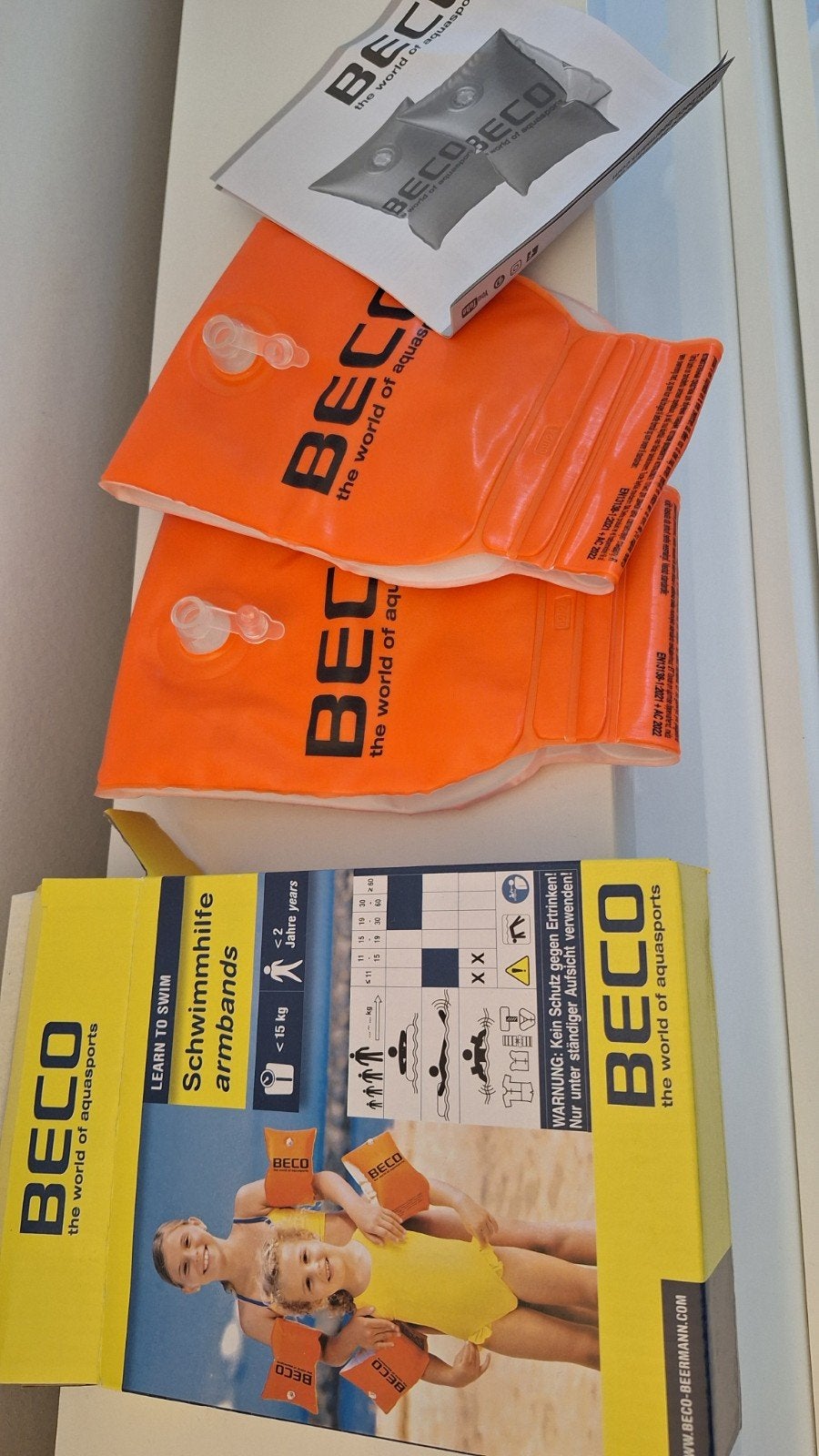 Beco Zwembandjes 0-15kg - Veilig leren zwemmen, Jongen of Meisje, One size, Nieuw, Ophalen of Verzenden