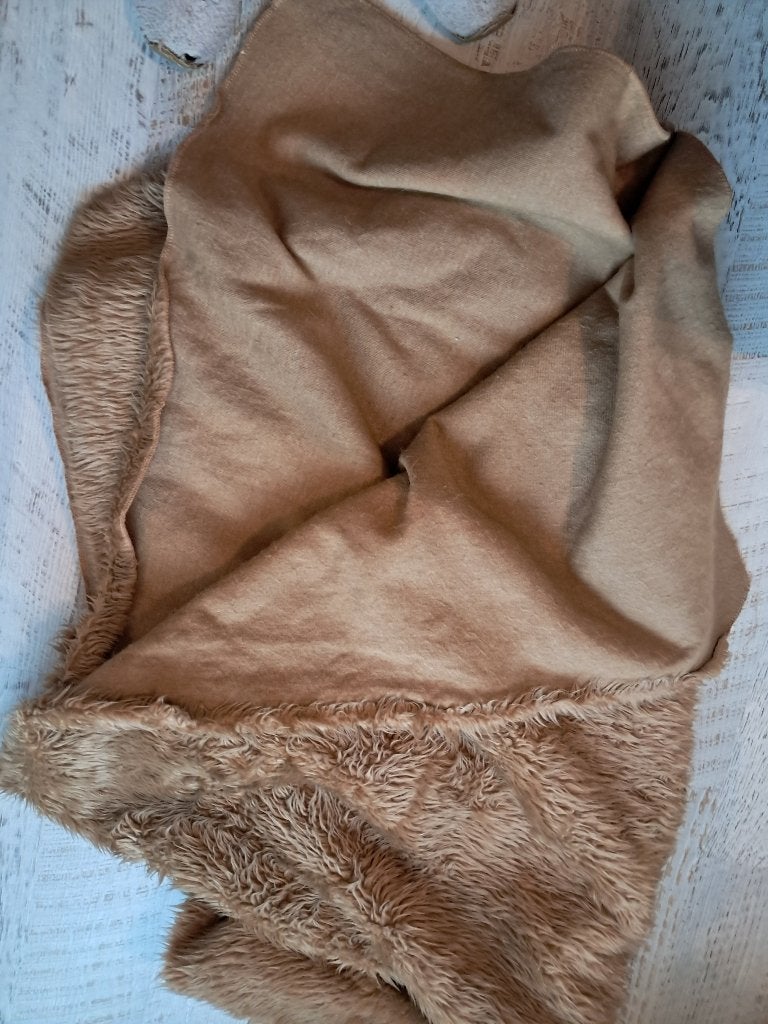 Sprei voor lits jumeaux, Ophalen, Gebruikt, Bruin, Overige materialen