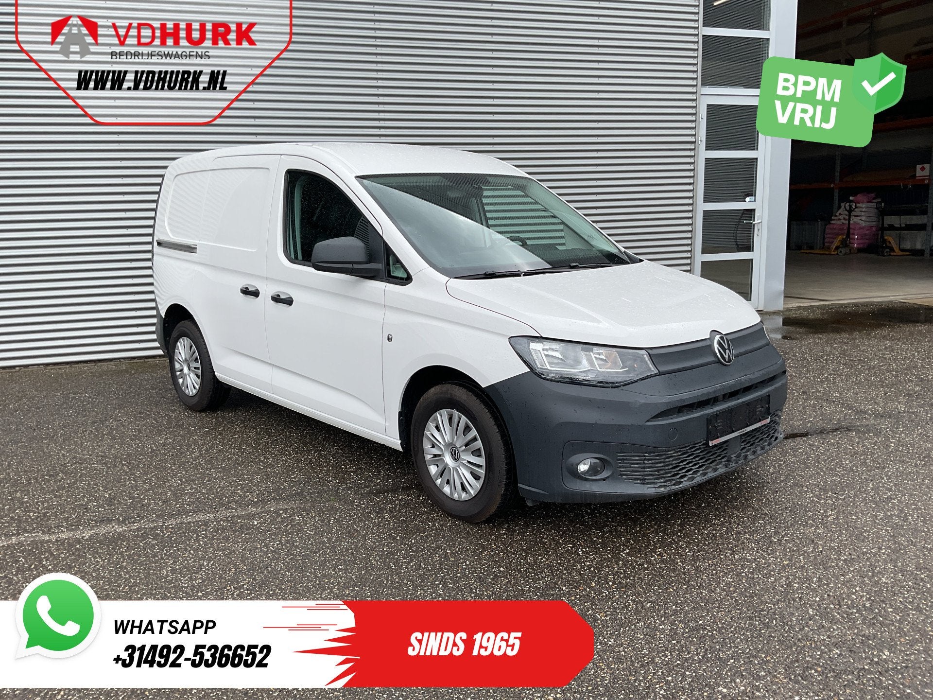 Volkswagen Caddy Cargo 2.0 TDI 100 pk Omvormer/ Sortimo/ Cru, Voorwielaandrijving, Gebruikt, Volkswagen, Wit