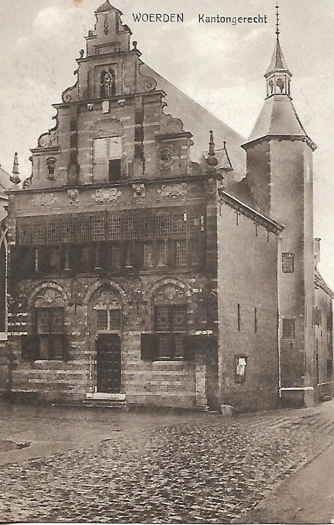 Woerden- -Kantongerecht., Verzenden, 1920 tot 1940, Ongelopen, Utrecht