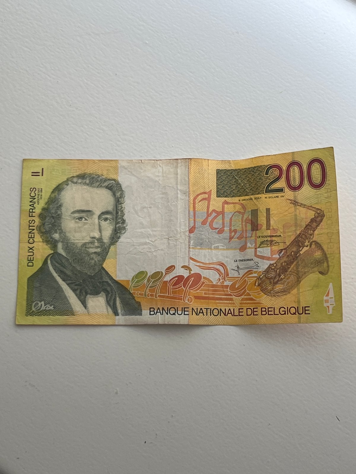 200 Belgische Franken biljet, Postzegels en Munten, Ophalen of Verzenden, Los biljet