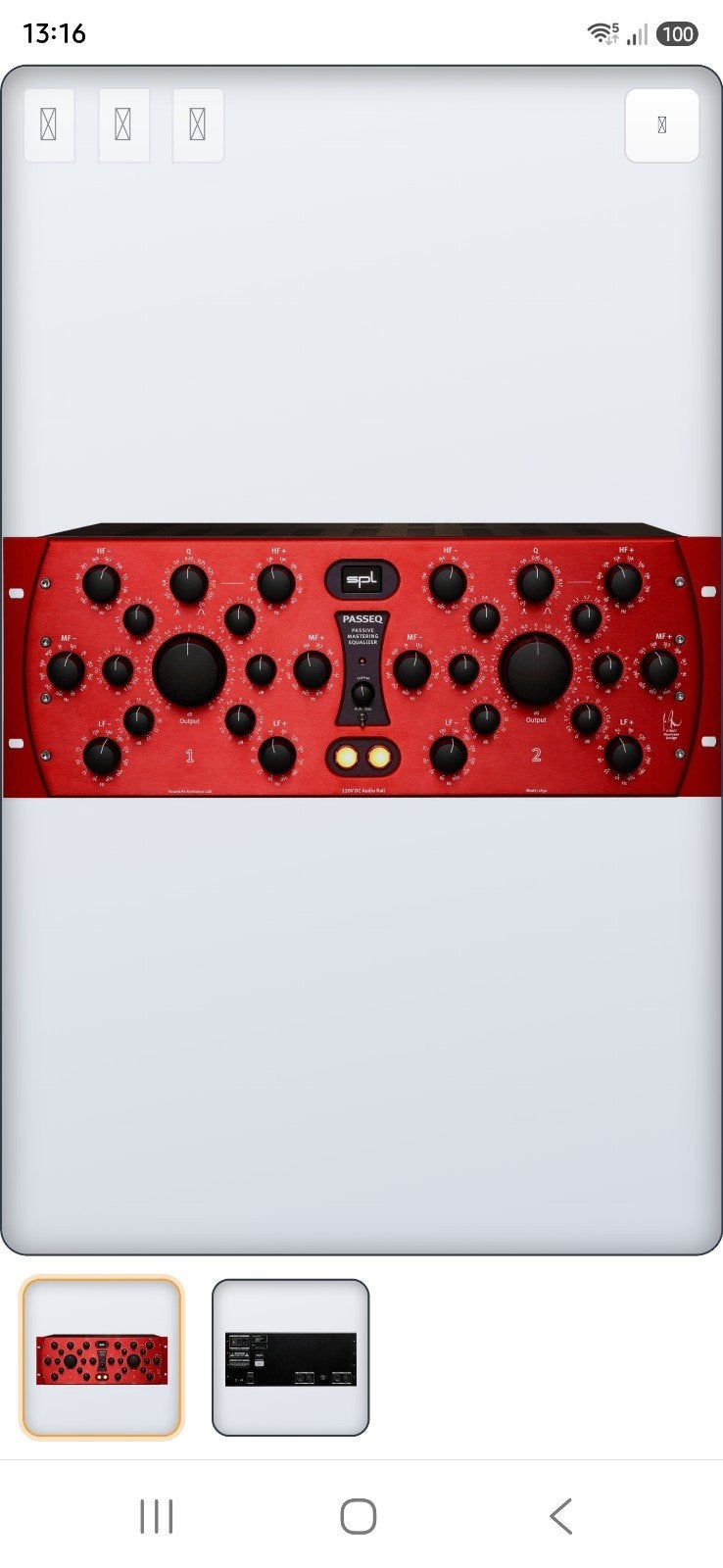 spl passeq mastering equalizer tekoop, Ophalen of Verzenden, Zo goed als nieuw, Subwoofer, Overige merken