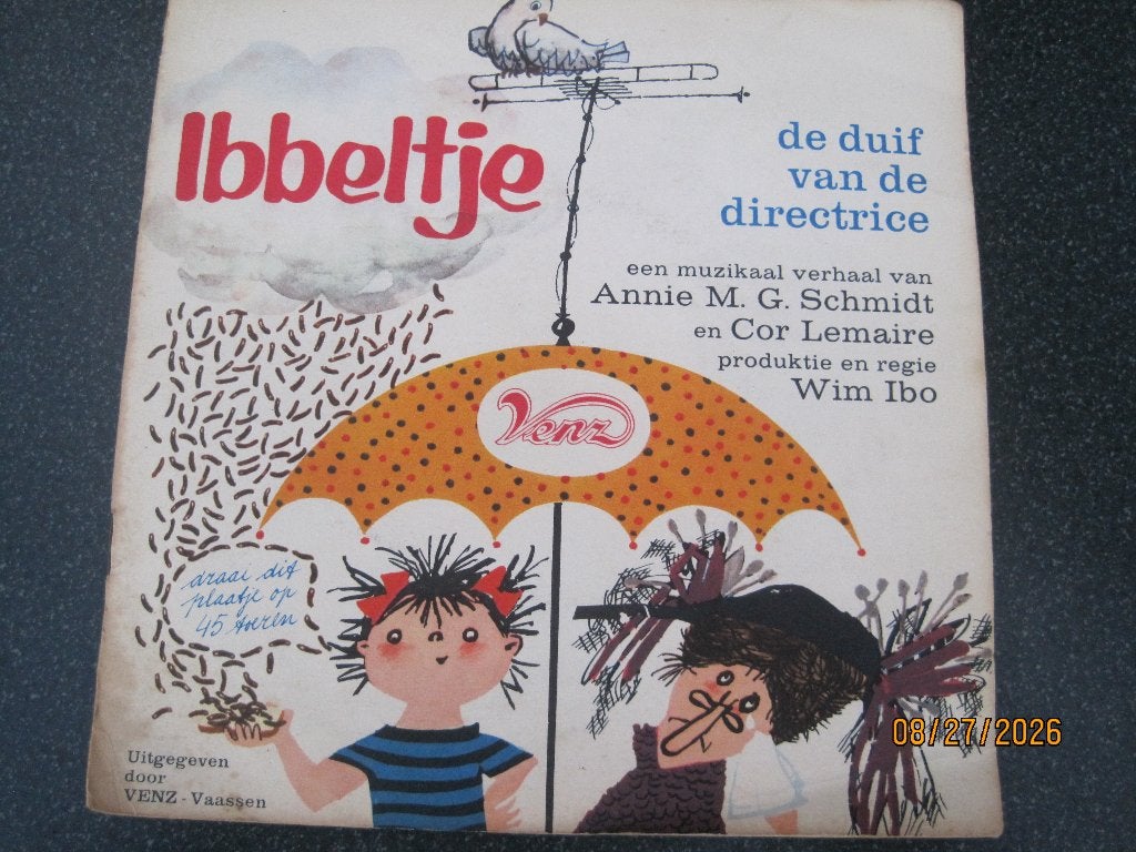 Ibbeltje  -  De duif van de directrice    (reclame single), 7 inch, Ophalen of Verzenden, Zo goed als nieuw, Overige typen