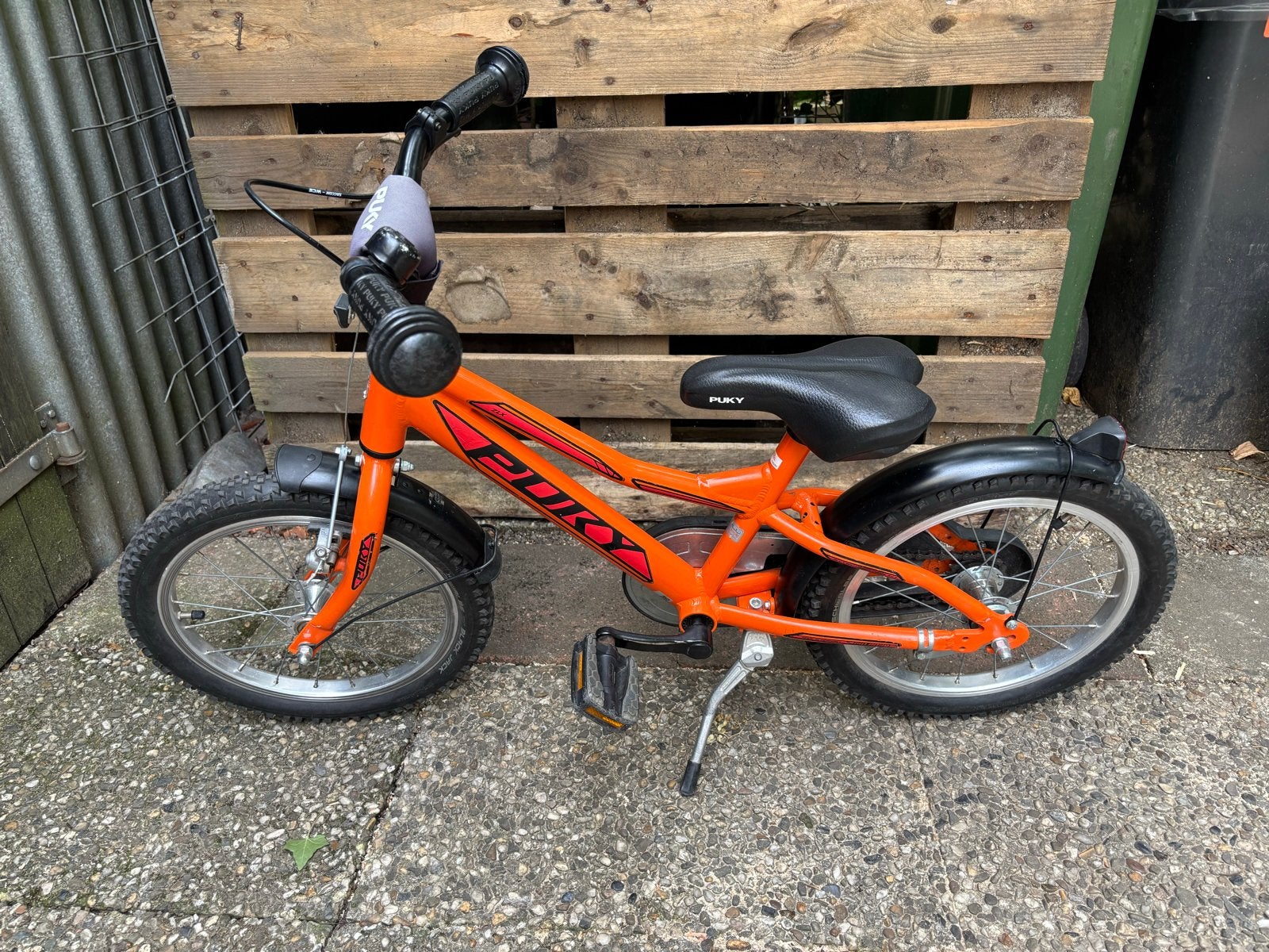 Puky kinderfiets oranje 16 inch, Ophalen, Gebruikt, Velgrem, 16 tot 20 inch