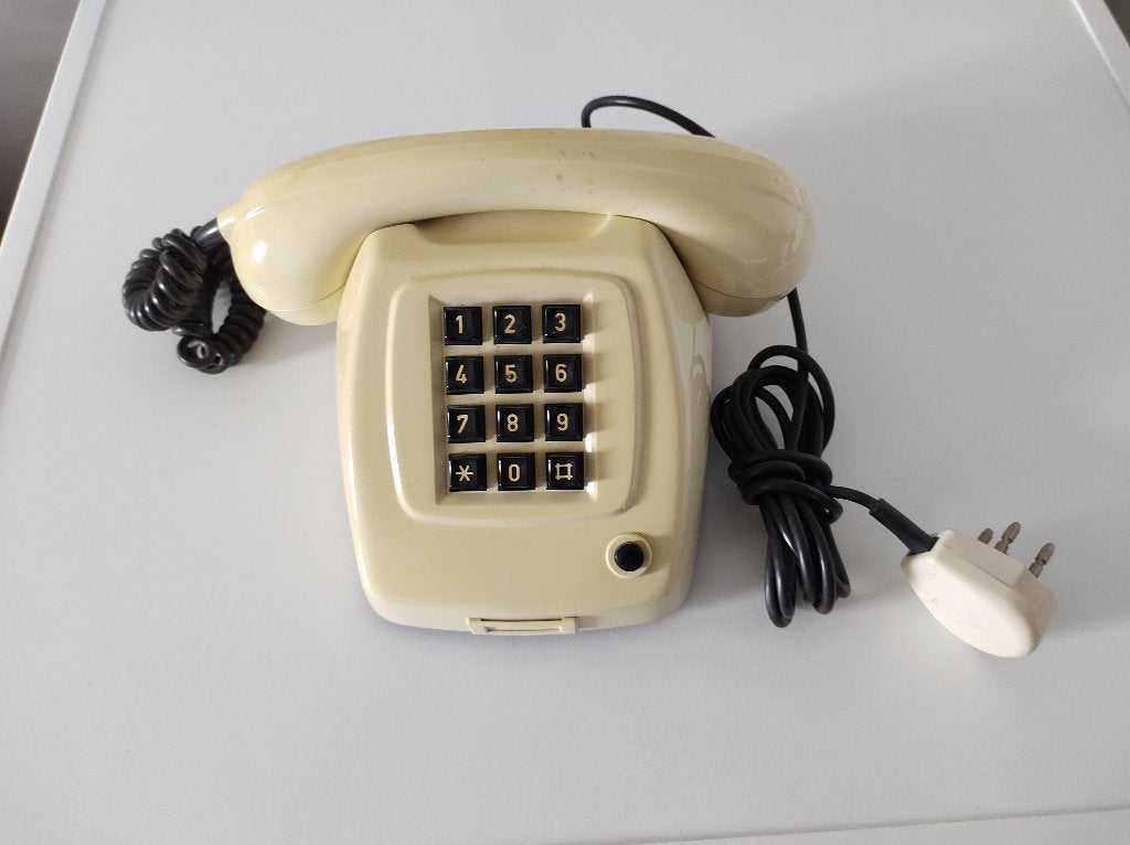 Vintage vaste T65 telefoon met TDK druktoetsen., Ophalen of Verzenden, Zo goed als nieuw
