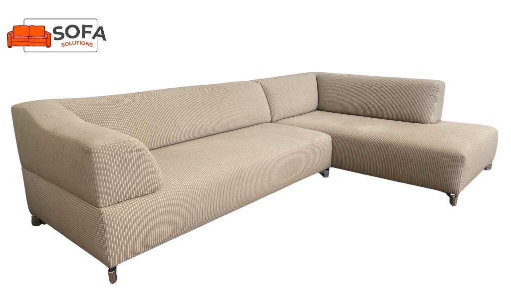 Leolux Faya Lobi Design Hoekbnk-Luxe Ribstof, Design, Hoekbank, 300 cm of meer, 75 tot 100 cm