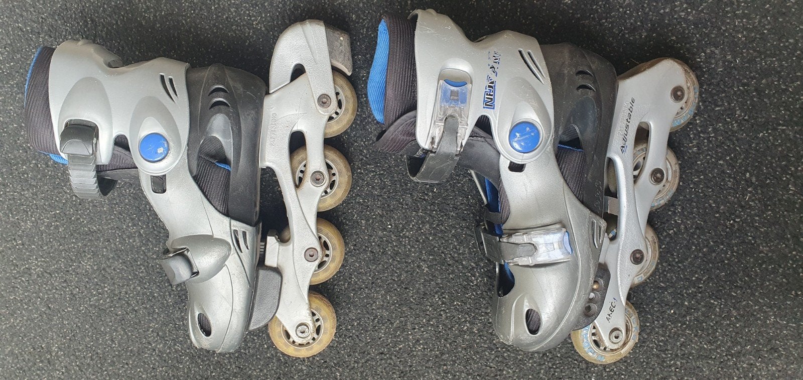 Nijdam verstelbare skeelers maat 32-36 blauw/grijs, Kinderen, Inline skates 4 wielen, Ophalen, Overige merken