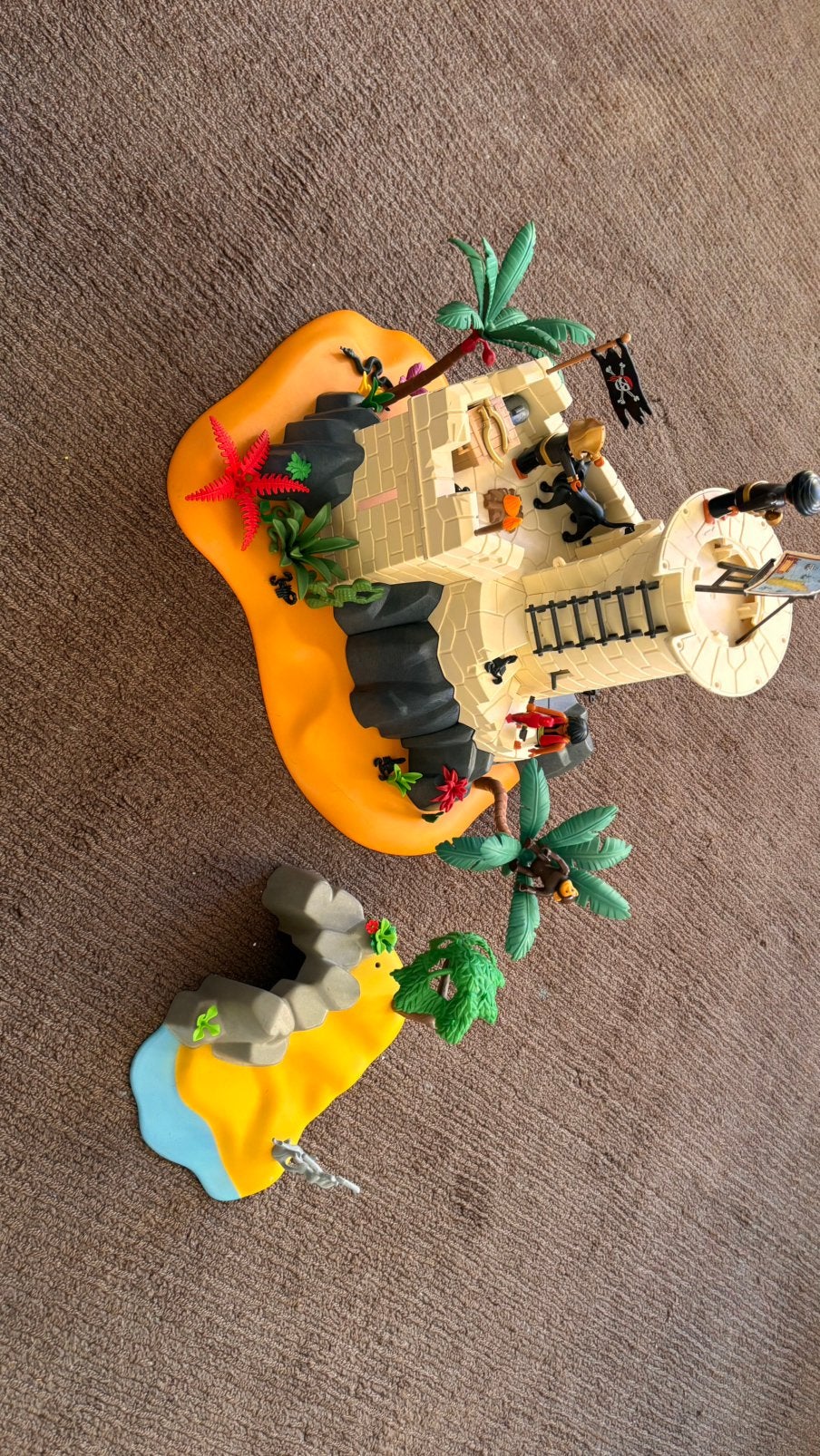 Playmobil - Ruïne Vuurtoren en eiland, Kinderen en Baby's, Speelgoed | Playmobil, Ophalen, Gebruikt