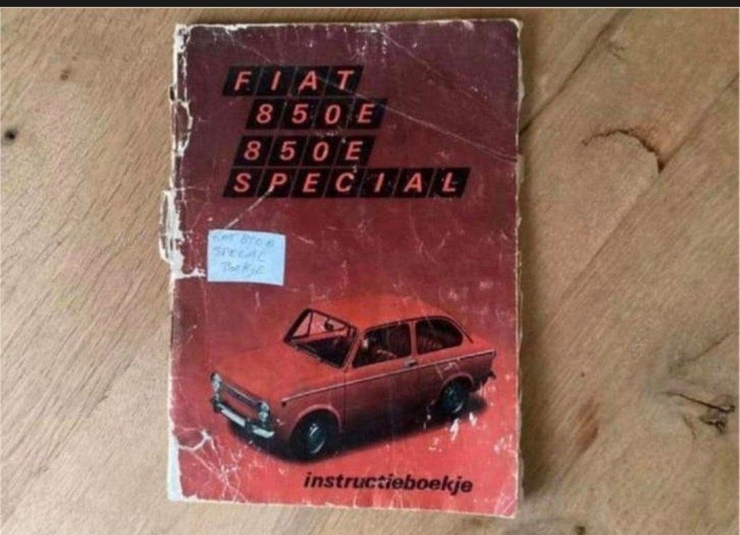 Fiat 850 E / 850 E Special instructieboekje (1971 – NL), Ophalen of Verzenden