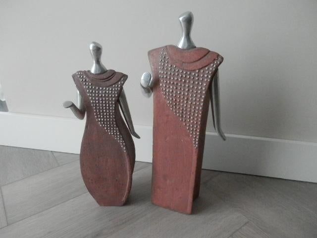 Sieraden standaard 2 x Cleo Sinclair, jaren "70/'80., Antiek en Kunst, Ophalen of Verzenden