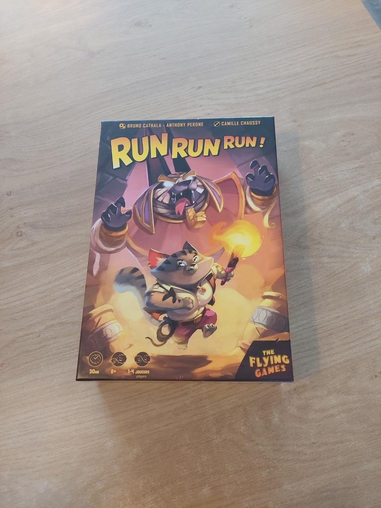 Run Run Run! Bordspel - Snel en Leuk voor Iedereen, Een of twee spelers, Ophalen of Verzenden, Zo goed als nieuw, The Flying Games