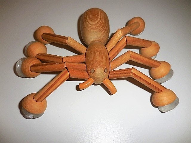 Handgemaakt Houten Spin vanuit Brazilië, Ophalen of Verzenden