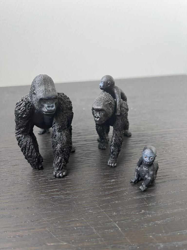 Schleich wildlife gorilla familie, Ophalen, Zo goed als nieuw