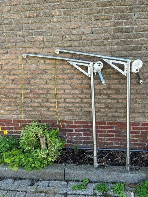RVS Davits voor zeiljacht – stevig en compleet, Ophalen, Gebruikt, Overige typen