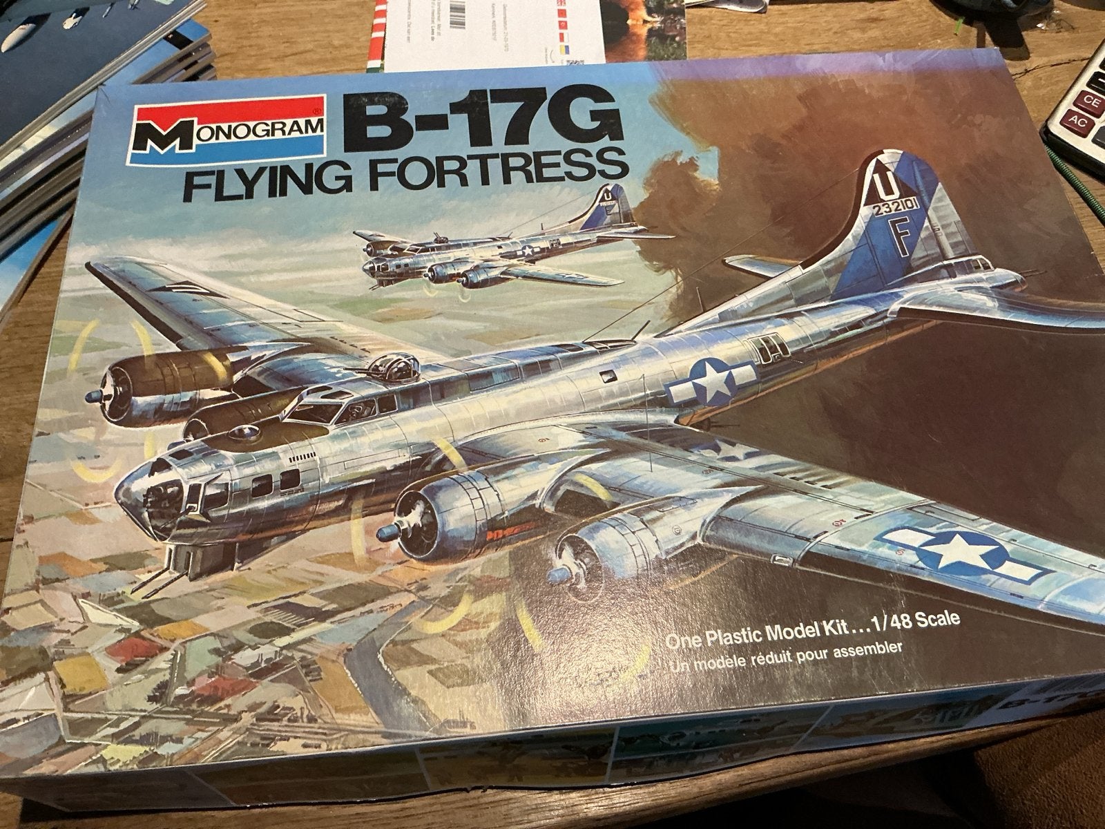Monogram B-17G Flying Fortress Modelbouw Vliegtuig, Hobby en Vrije tijd, Overige merken, Nieuw, Ophalen of Verzenden, Groter dan 1:72