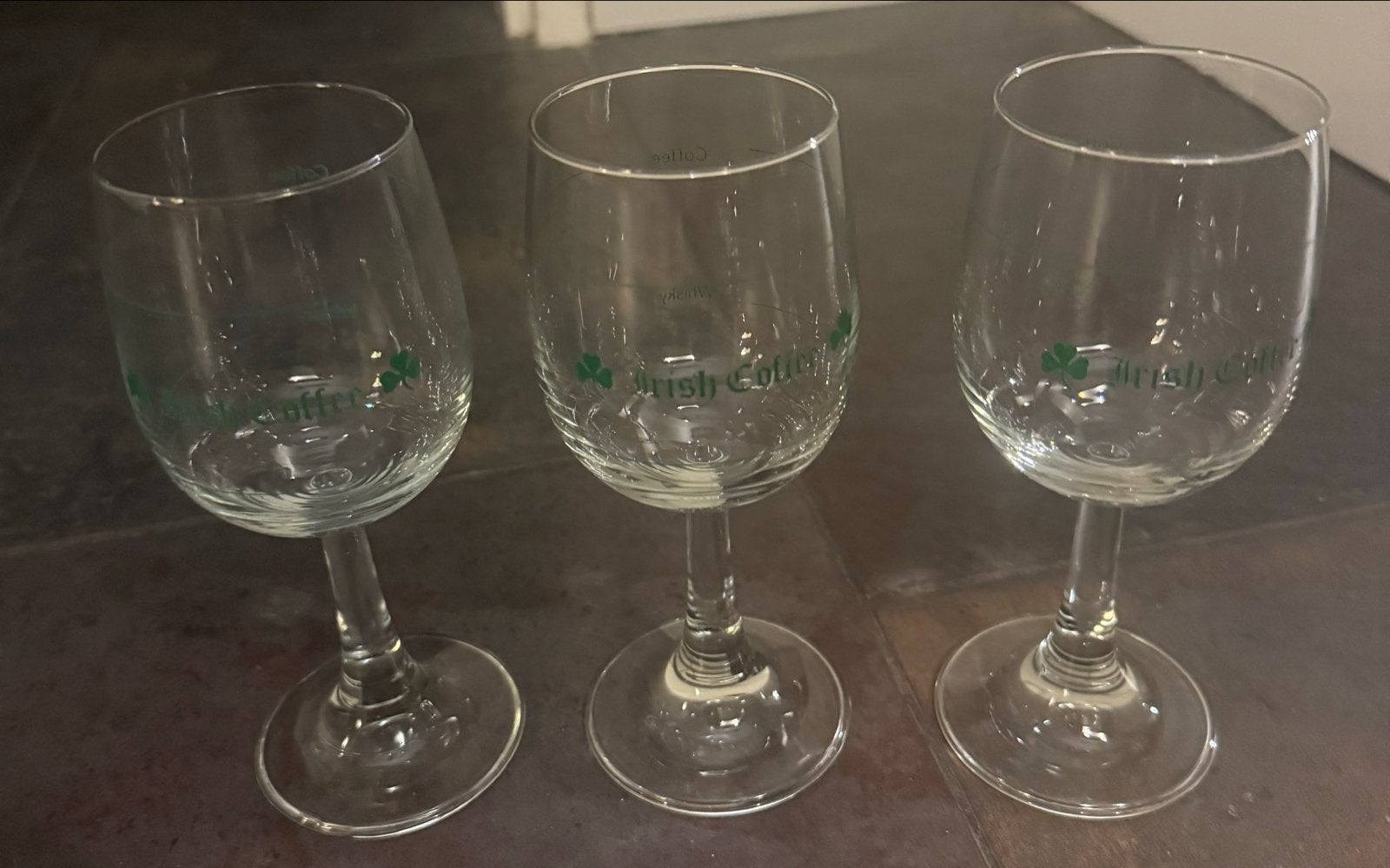 Set van 3 Irish Coffee glazen, Antiek en Kunst, Ophalen