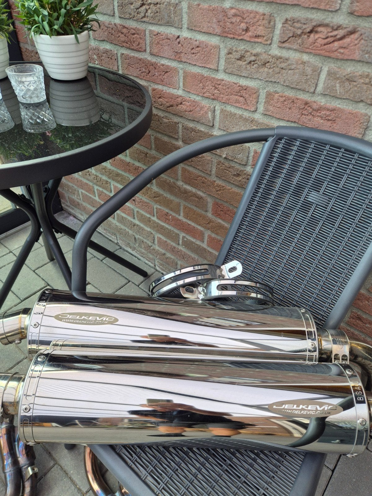 uitlaatset compleet st1100 Delkevic zo goed als nw!!!, Ophalen of Verzenden