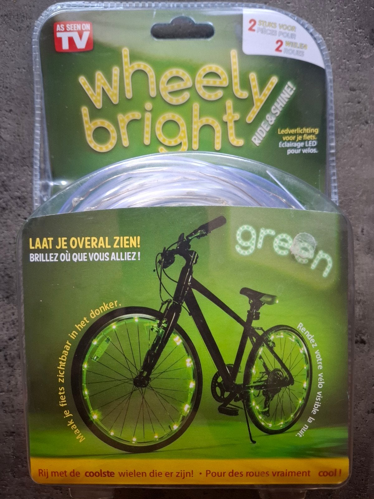 Wheely Bright fietsverlichting, nieuw, Ophalen of Verzenden, Nieuw, Batterij, Verlichtingsset