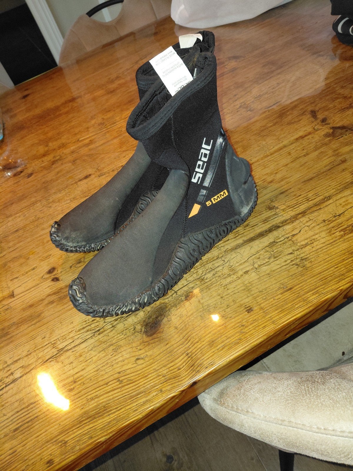 SEAC 5MM Duik/Surf Schoenen - Maat 42, Ophalen of Verzenden, Zo goed als nieuw, Overige typen