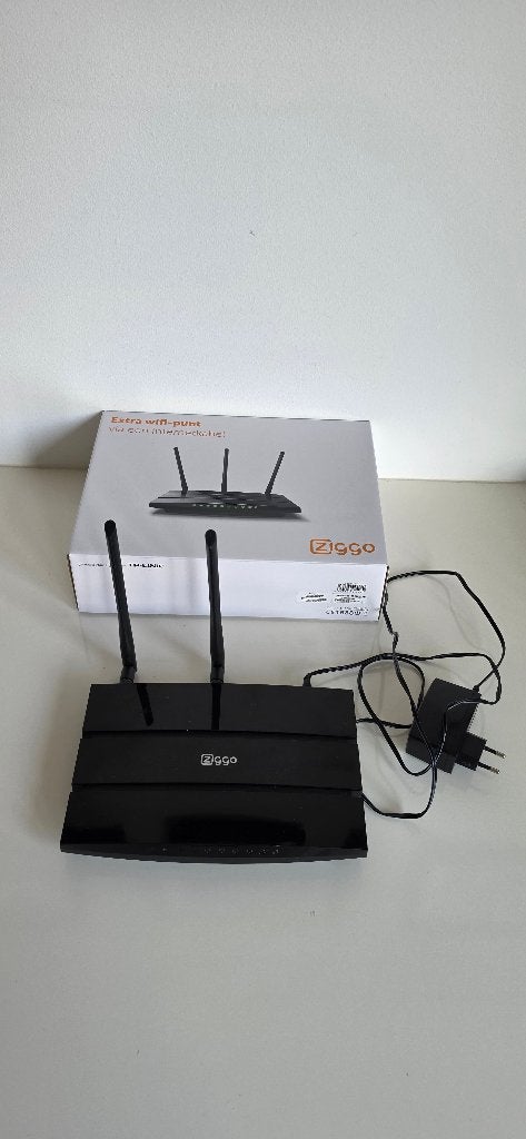 Ziggo C7 Extra Wifi-punt (TP-Link Archer C7) AC1750 + doos, Ophalen of Verzenden, Zo goed als nieuw, TPLink