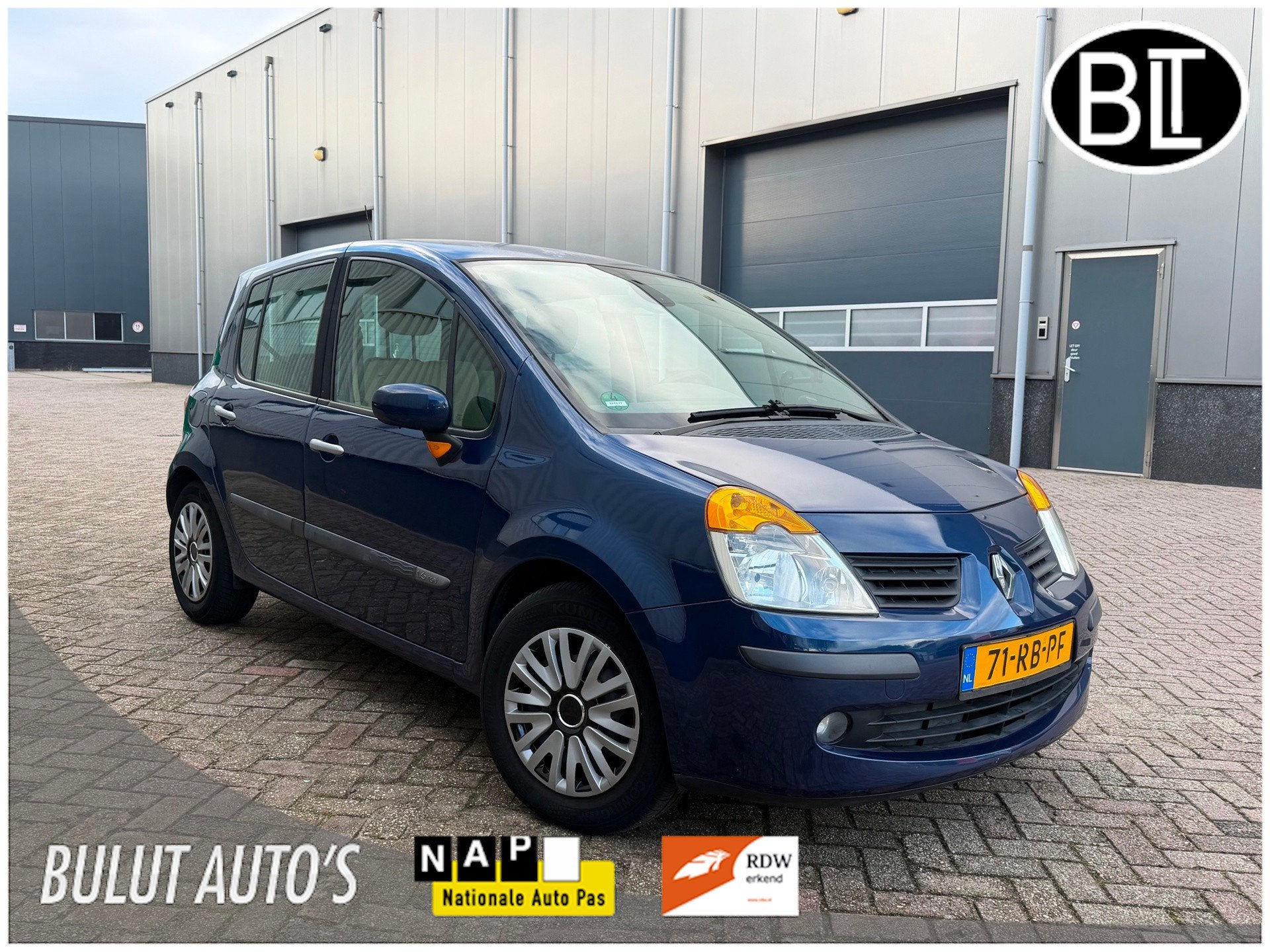 Renault Modus 1.6-16V Privilège Luxe AIRCO* CRUISE* NWE Apk, Voorwielaandrijving, 15 km/l, 4 cilinders, Blauw