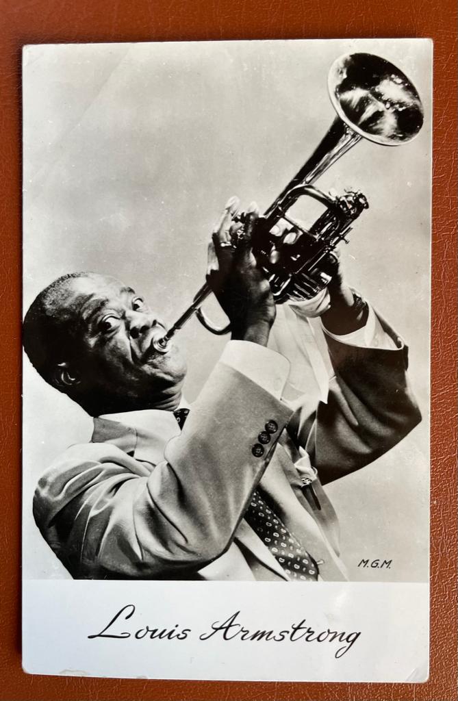 ansichtkaart / kaart van Louis Armstrong 2., Verzamelen, Verzenden, 1940 tot 1960, Sterren en Beroemdheden
