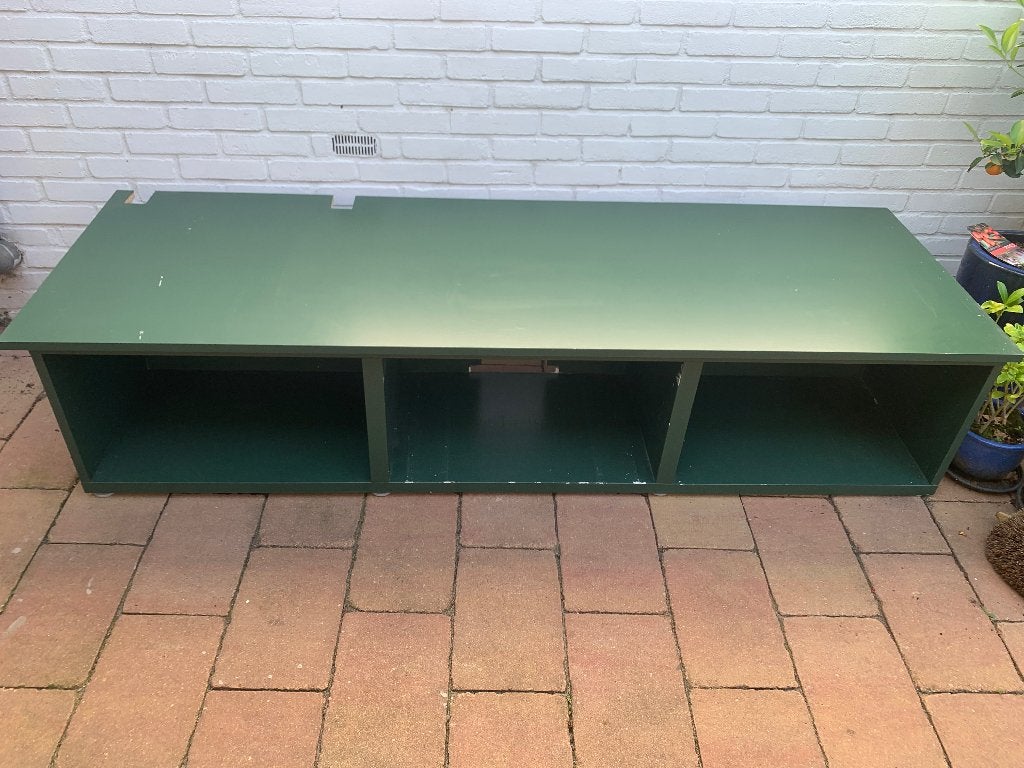 Bankje van IKEA BESTA meubel gemaakt, Ophalen, Gebruikt
