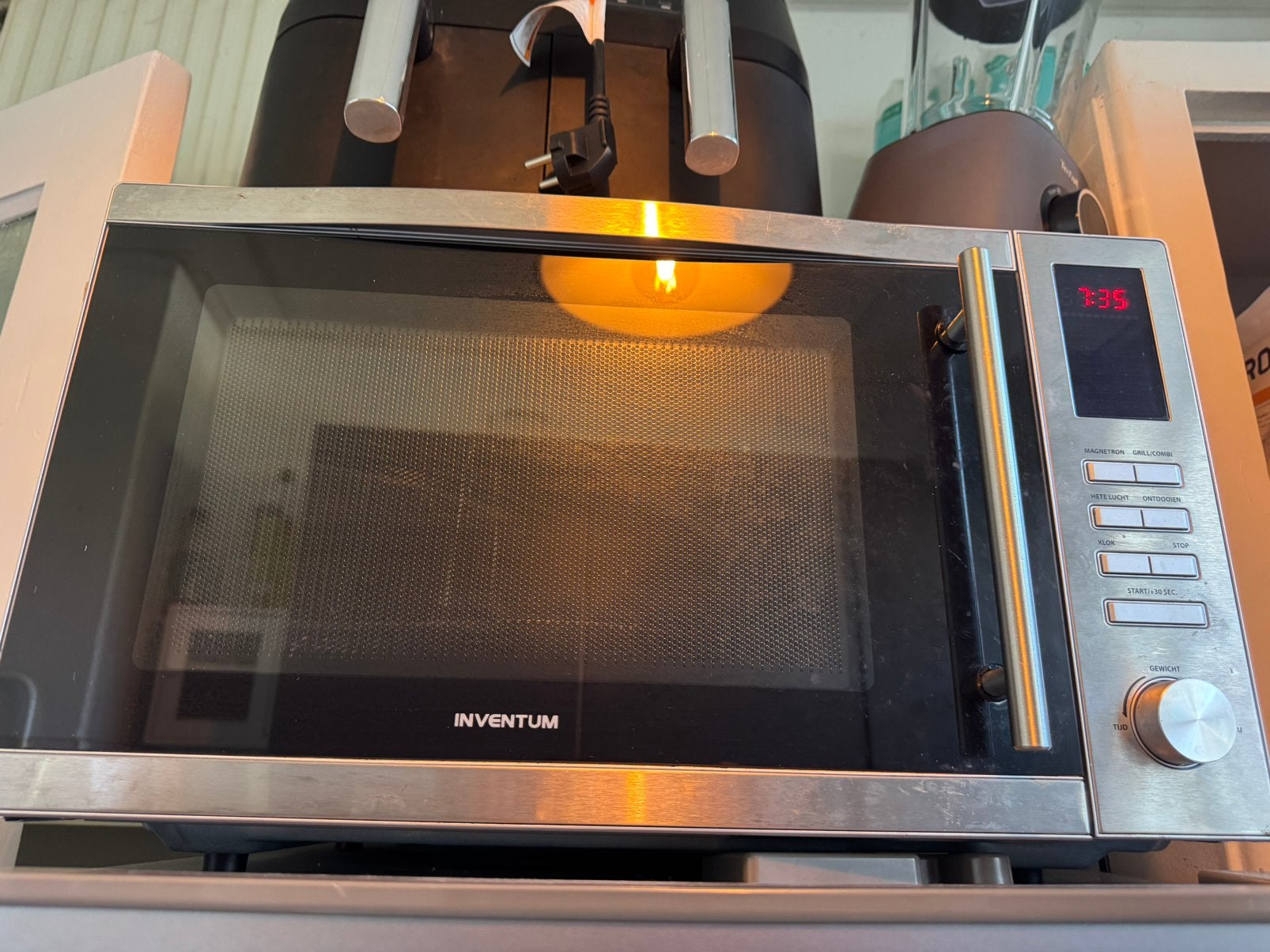 Combi oven/magnetron, Ophalen, Zo goed als nieuw, Minder dan 45 cm