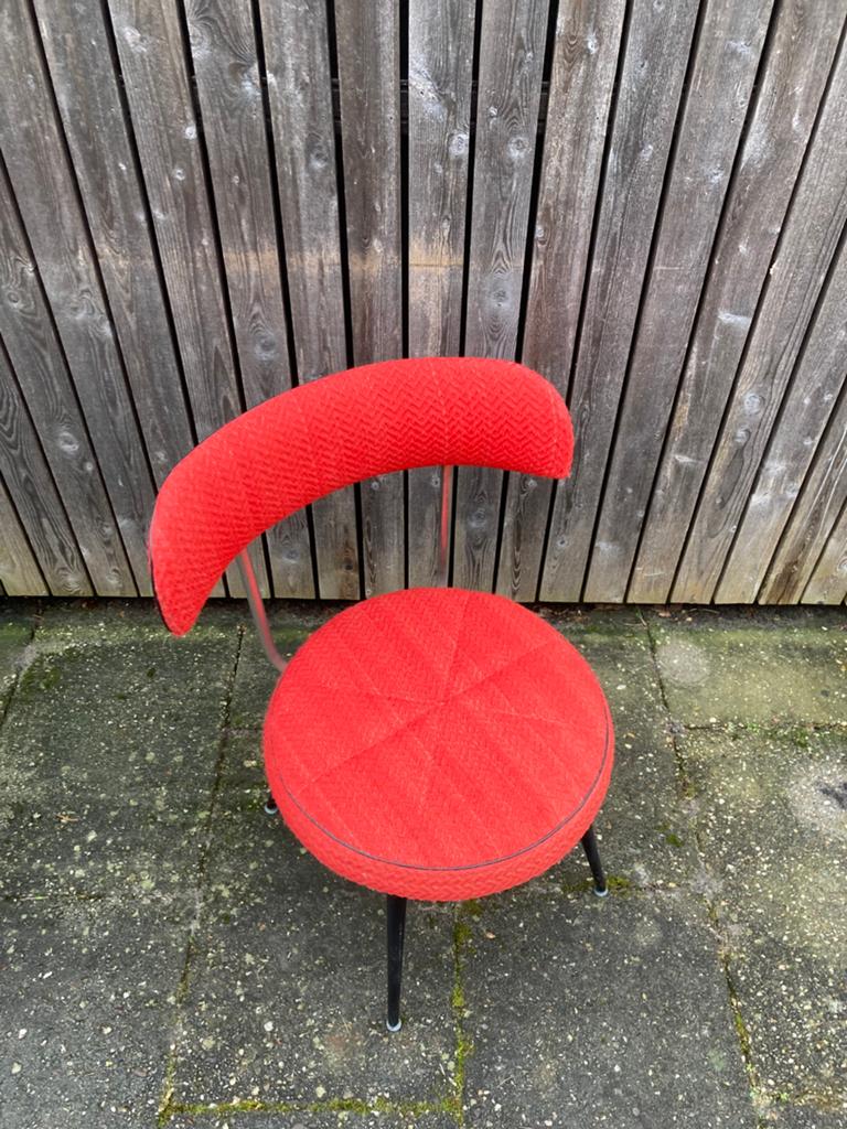 Jaren 70 vintage storl rood, Antiek en Kunst, Antiek | Meubels | Stoelen en Banken, Ophalen