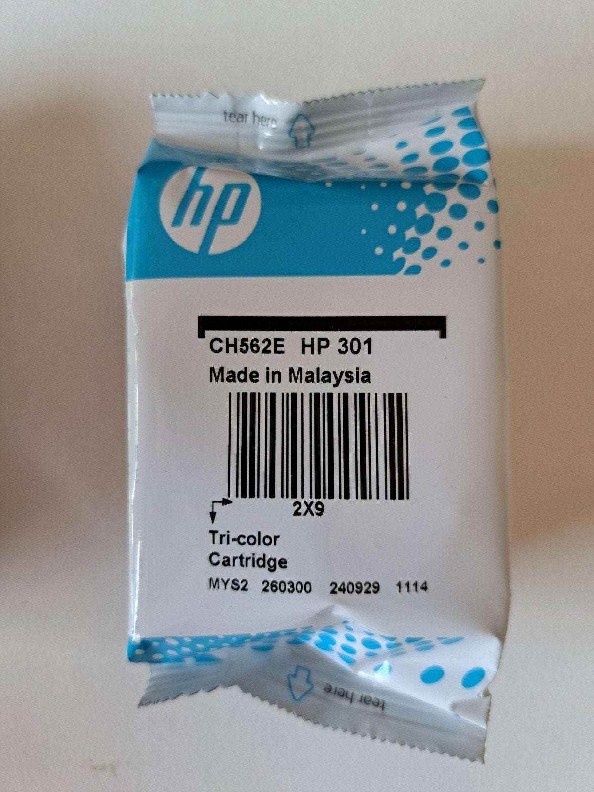 HP 301 Originele cartridge Kleur, Ophalen of Verzenden, Nieuw
