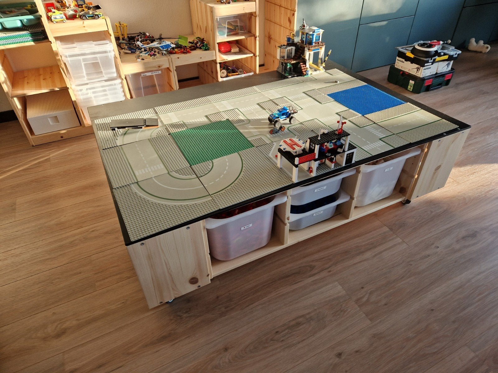 Speeltafel met opbergruimte - Ideaal voor LEGO/Playmobil, Ophalen, Gebruikt