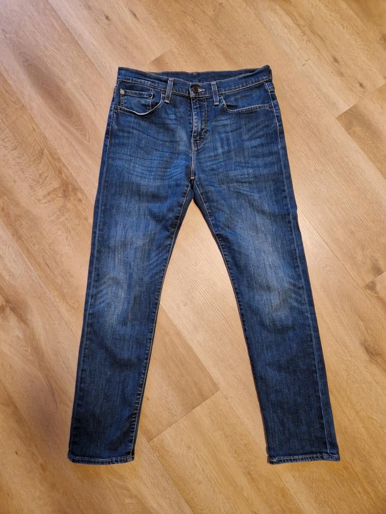 Levi's 502 W32 L32 donkerblauw - bijna nieuw, Ophalen of Verzenden, Zo goed als nieuw, Blauw, W32 (confectie 46) of kleiner